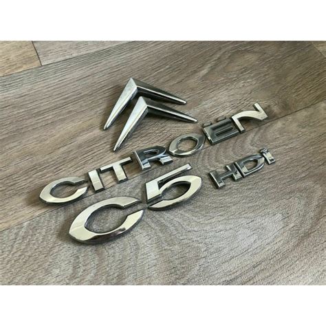 Monogrammes insignes logos badges emblèmes sigles CITROËN C5 HDi