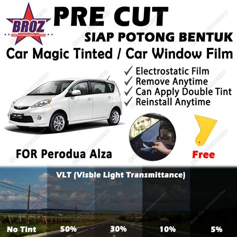 Harga Tinted Kereta Alza