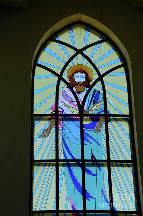 Simple Jesus Stained Glass Window Atelier Yuwa Ciao Jp