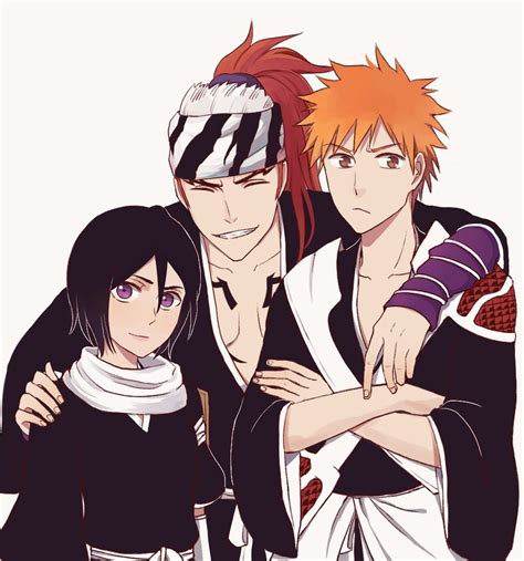 Rukia Renji And Ichigo Bleach Bleach Anime Bleach Manga Bleach Rukia