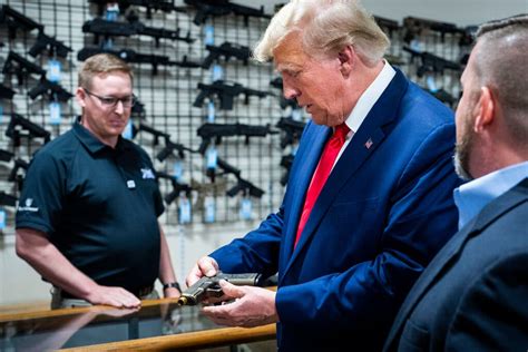 Trump Tells Gun Store Hed Like To Buy A Glock Raising Legal Questions