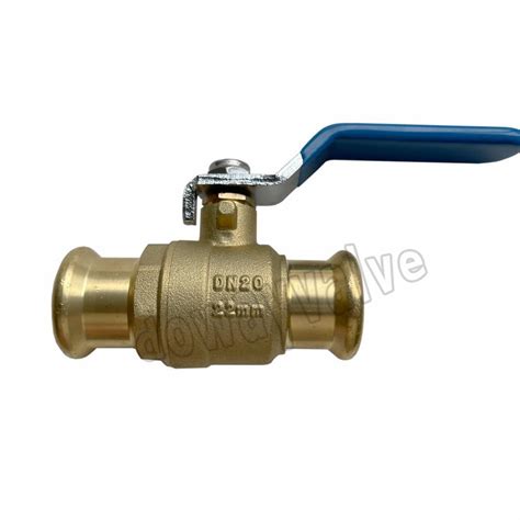 Cw511 Lead Free Brass Press Fit Ball Valve Full Port Press Ball Valve