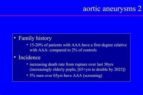 Abdominal Aortic Aneurysm Ppt