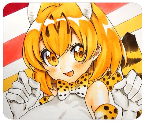 けものフレンズ けもフレ サーバルちゃん 同人手描きイラスト A5手描きイラスト｜売買されたオークション情報、yahooの商品情報を