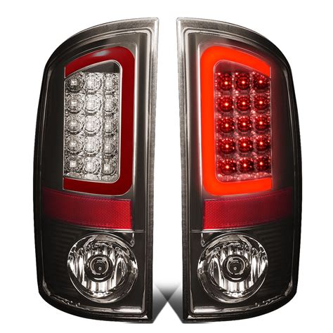 For 2002 To 2006 Dodge Ram 3rd Gen Pair Of Red 3D LED Bar Chrome