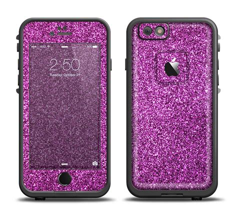 The Purple Glitter Ultra Metallic Apple Iphone 6 Lifeproof Fre Case Skin Set Designskinz