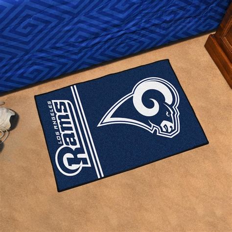 Fanmats Los Angeles Rams 2 Ft X 3 Ft Navy Nylon Rectangular Indoor Or