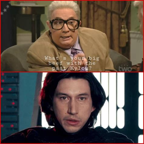 I'd love to see a Jiminy Glick interview with supreme leader Kylo Ren ...