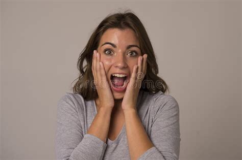 Young Attractive And Beautiful Woman Screaming Excited And Happy In