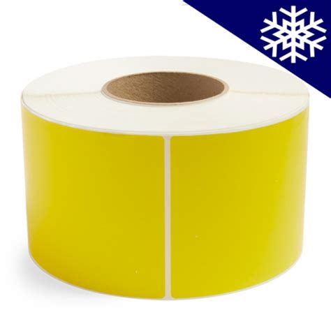 X Yellow Direct Thermal Freezer Grade Label Kroy Labels Ribbons