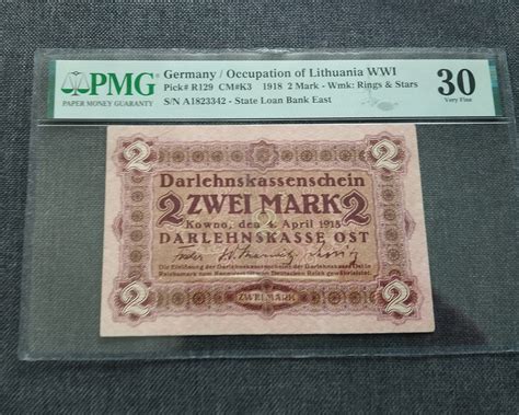 2 Marki Kowno 1918 PMG 30 14393457509 Oficjalne Archiwum Allegro