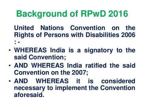 Rights To Persons With Disabilities Act 2016 New Law For Pwds In India