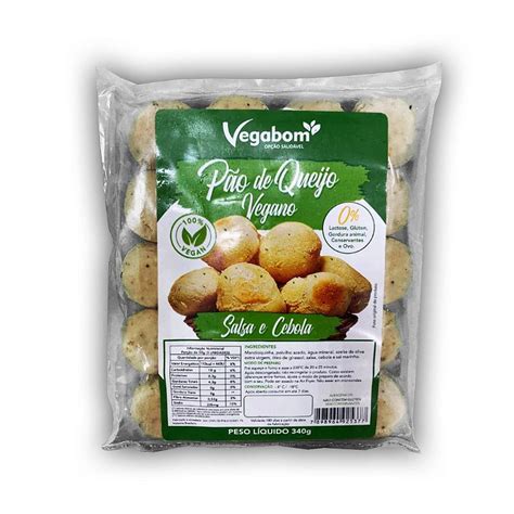 Pão de Queijo Artesanal Salsa e Cebola 340g VEGABOM El Cogumelo