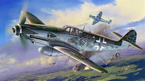 BF 109 Fighter Jet Aircraft Wallpaper Download in Widescreen ...