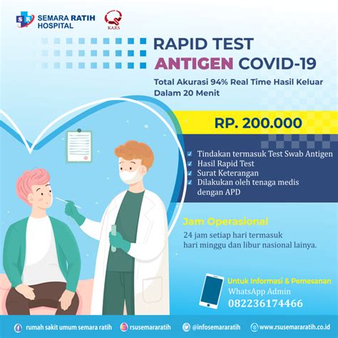 Pemeriksaan Rapid Test Antigen Covid Di Rsu Semara Ratih Rumah