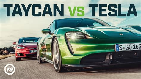 Video: Porsche Taycan Turbo S vs Tesla Model S | Top Gear