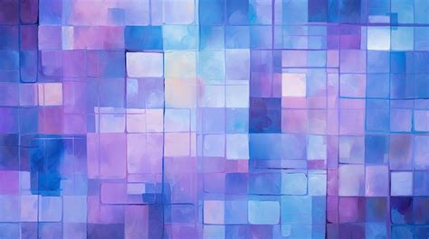 Premium Photo A Grid Of Squares In Shades Of Purple And Blue