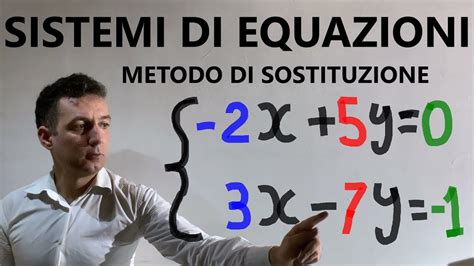 Sistemi Di Equazioni Metodo Di Sostituzione Introduzione Ed Esercizi Svolti Youtube