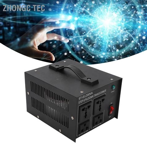 Zhongc Tec หมอแปลงแรงดนไฟฟา Step Up Buck Converter 1200W ปรบได