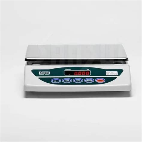 Stainless Steel Sansui Ssp Deluxe Table Top Weighing Scale At Rs