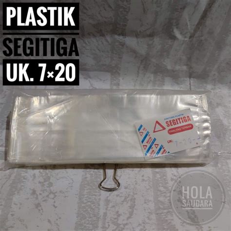 Jual Plastik Pp Segitiga Plastik Bening Uk Shopee Indonesia