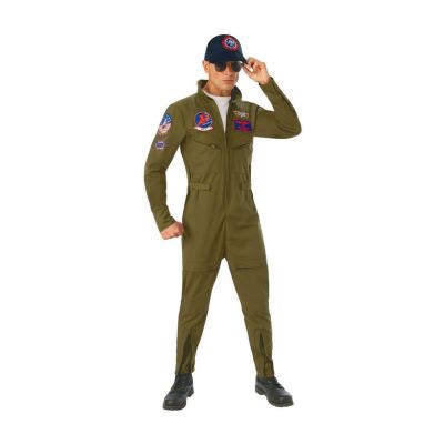 Mens Top Gun Deluxe 2-pc. Costume Set, Color: Olive Green - JCPenney