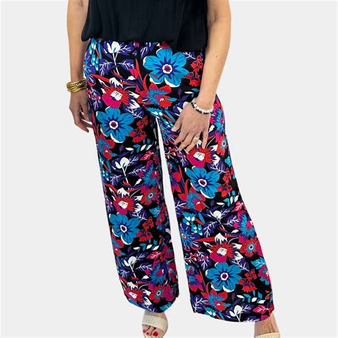 Pantalon Fluide Imprim Floral Elle Authentic