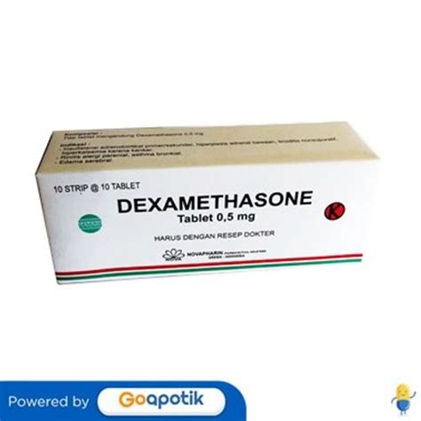 Jual DEXAMETHASONE NOVAPHARIN 0 5 MG BOX 100 TABLET Shopee Indonesia