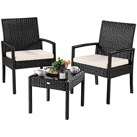 This Is Our 3 Pieces Outdoor Rattan Wicker Furniture Set Including 2