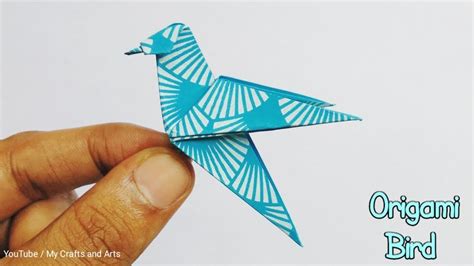 How To Make An Origami Bird Easily Youtube Origami For Beginners