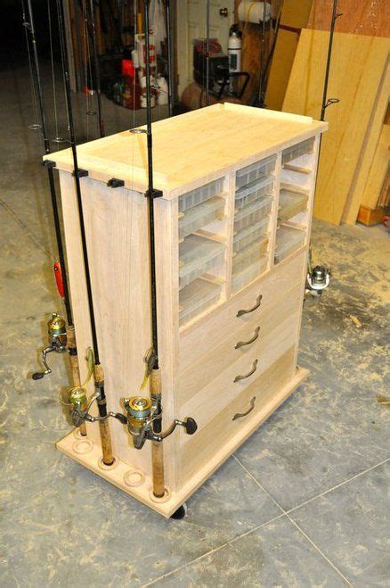 Diy Fishing Rod Holder With Storage Artofit