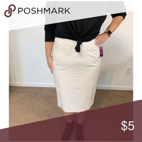 Nwt Lane Bryant White Pencil Skirt