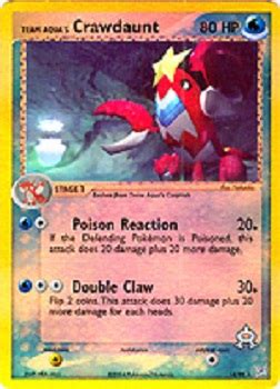 Team Aqua S Crawdaunt 14 95 Rare Reverse Holo Pokemon Singles