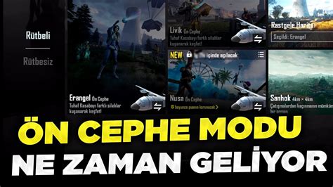 N Cephe Modu Ne Zaman Gel Yor Pubg Mob Le Yen Mod Ne Zaman Gel Yor