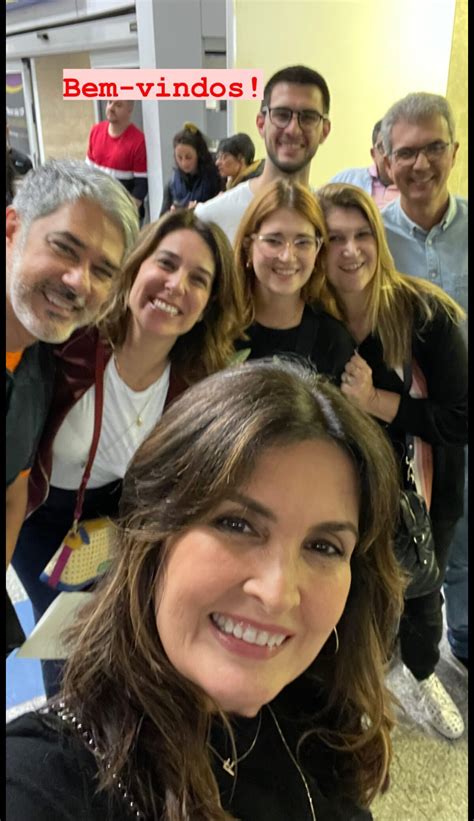 Foto Fátima Bernardes compartilha selfie ao lado de William Bonner e