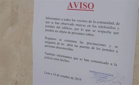 Alerta Entre Los Vecinos De Eras Por Marcas En Telefonillos Y Portales