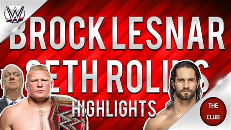 Wrestlemania 35 Brock Lesnar Vs Seth Rollins Highlights Youtube