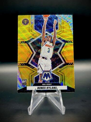 Panini Mosaic Bones Hyland Nba Debut Gold Wave Prizm