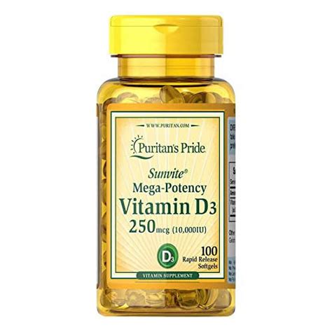 Puritans Pride Vitamin D Iu Bolsters Health Immune System