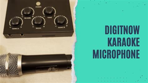 Digitnow Portable Karaoke Microphone Review Test Digitnow Karaoke