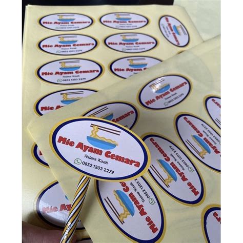 jual cetak stiker chromo  stiker label kemasan stiker logo
