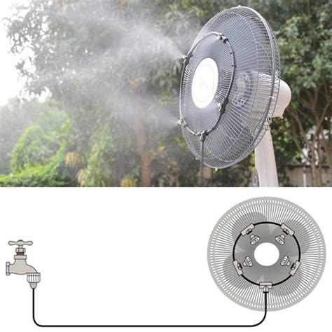 Fan Misting Kit Outside Patio For A Cool Breeze Outdoor Fan Misters For