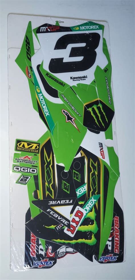 Kit D Co Officiel Romain Febvre Kawasaki Kxf Kxf