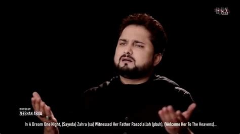 Ayyam E Fatmiyah Noha Wasiyat Zehra Aur Hussain Syed Raza