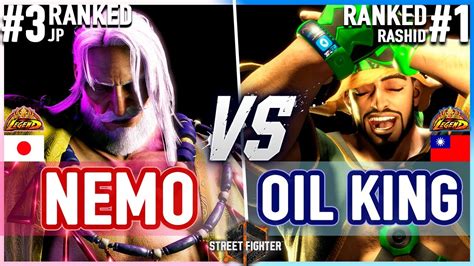 Sf6 🔥 Nemo Jp Vs Oil King Rashid 🔥 Street Fighter 6 Youtube