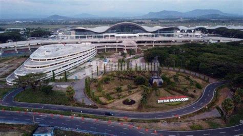 Foto Drone Terminal Baru Bandara Sultan Hasanuddin Makassar Tribun