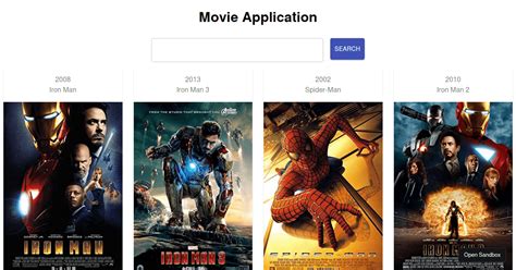 React Movie App Codesandbox