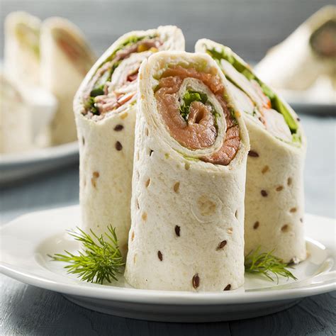 Wrap De Saumon Ail Et Fines Herbes