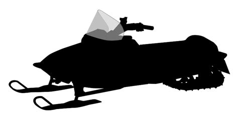 Free Clipart: Snowmobile silhouette | mystica