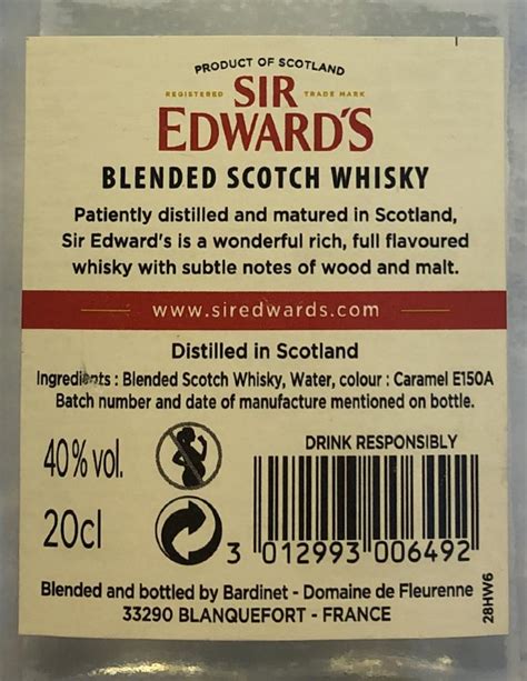 Sir Edward S Finest Blended Scotch Whisky Ratings And Reviews